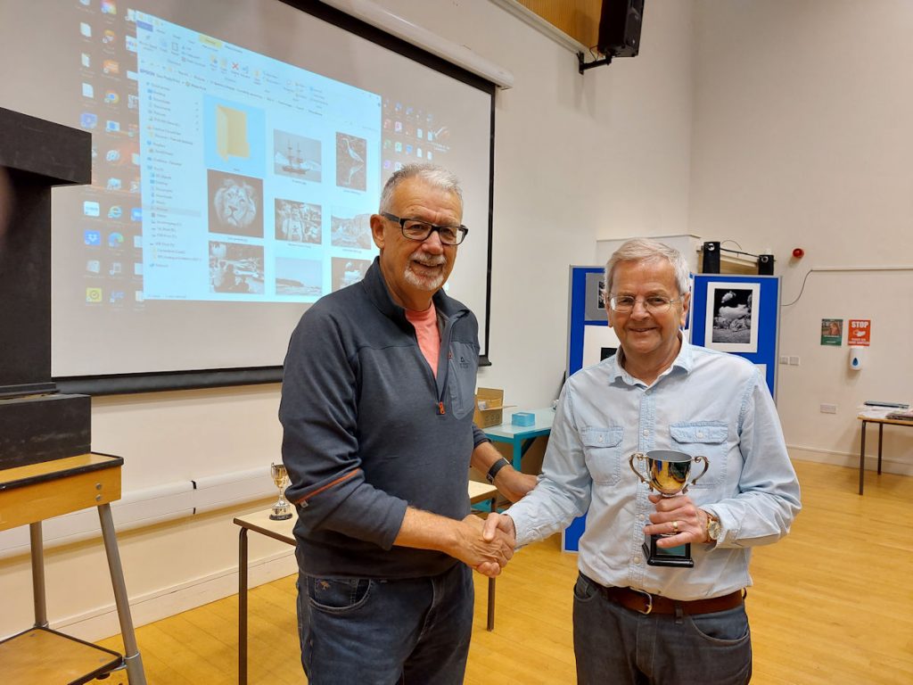 Don Walker receives the Alan Sargeant Cup