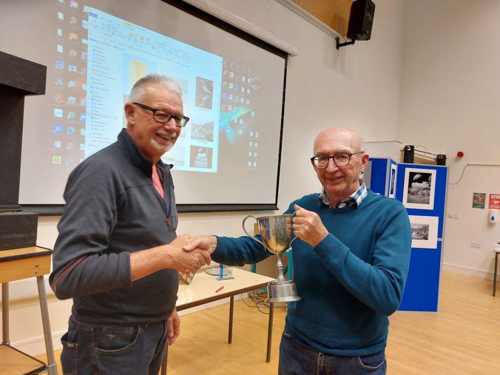 John Buttress receives the Jack Keen Cup