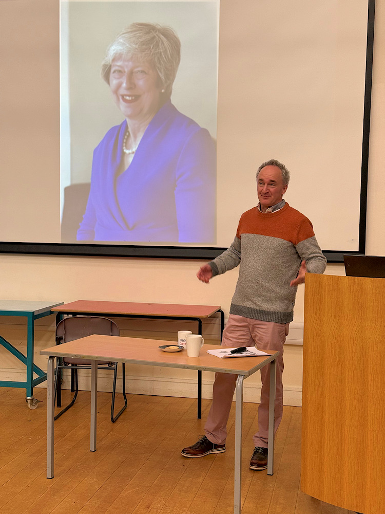 Nicholas Posner with Teresa May