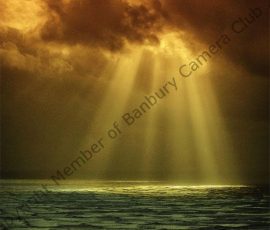 Sun Beams Kiss the Sea by Diane Berridge